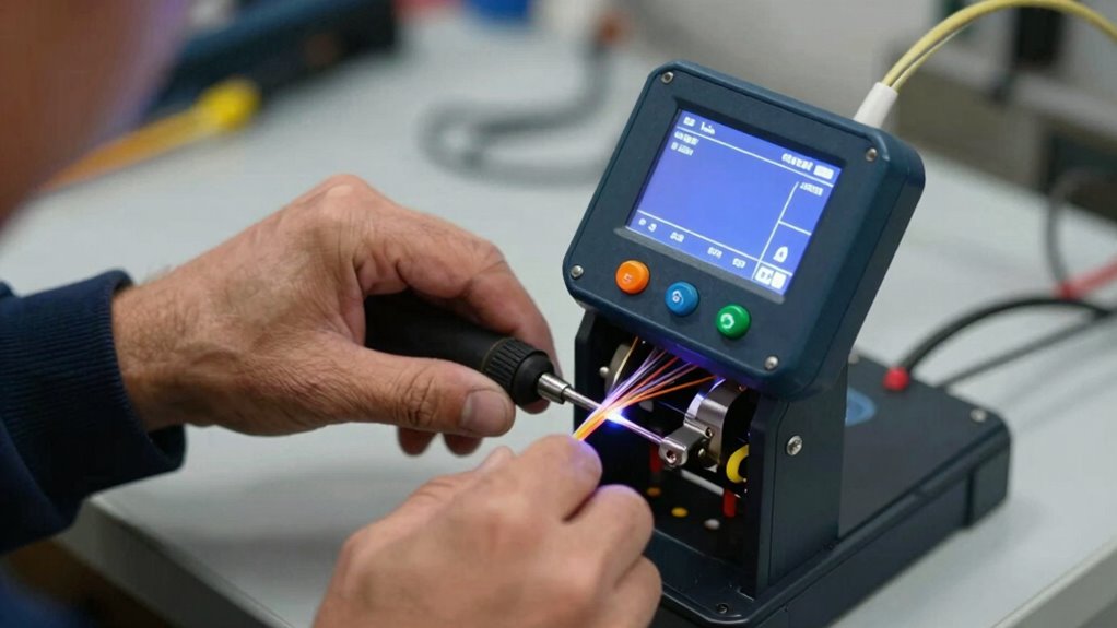 precise safe fiber splicing