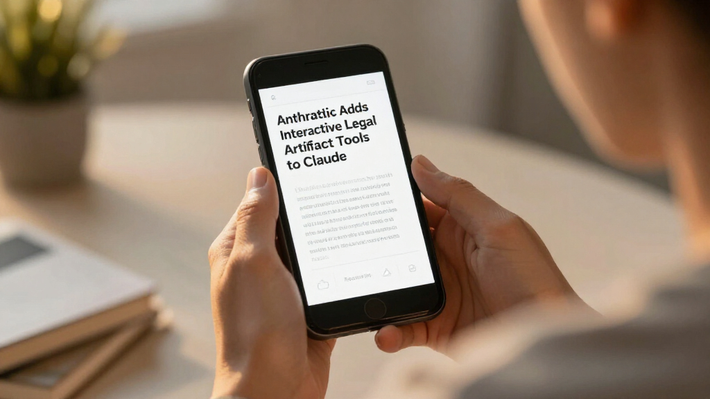 Anthropic Adds Interactive Legal Artifact Tools To Claude